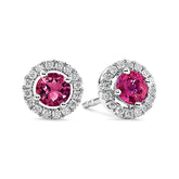 Ruby & Diamond Earrings - Dracakis Jewellers